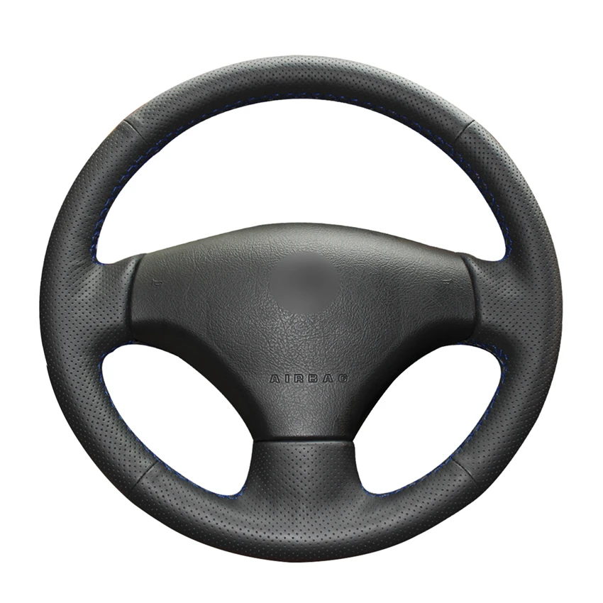 Прошитый вручную черный искусственный кожаный чехол для Peugeot 206 2007 2009 207 Citroen