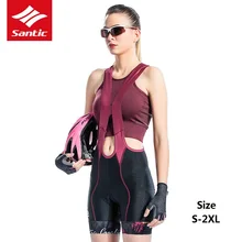 Santic новые женские велосипедные шорты 4D с подкладкой дышащие женские MTB дорожные одежда для велоспорта летние женские шорты S-2XL