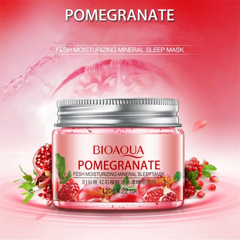 BIOAQUA Fruit Series Sleeping Mask Cream Essence Deep Moisturizing Hydrating Whitening Essence Whole Face Care 8