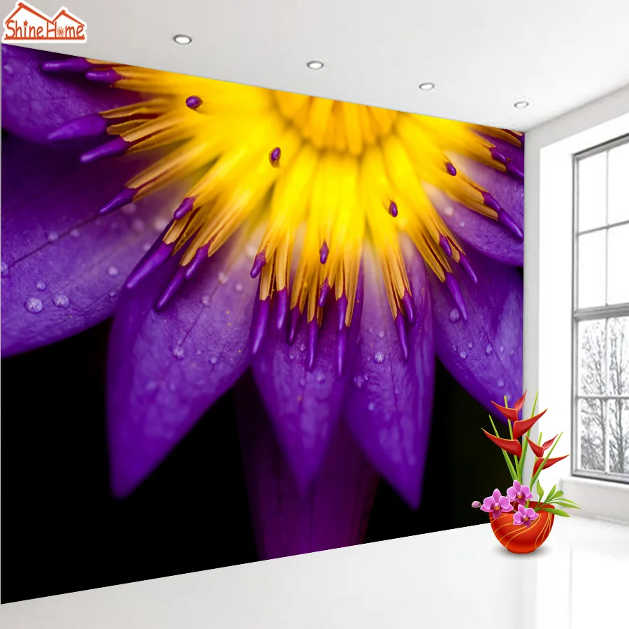 shinehome purple sunflower flower