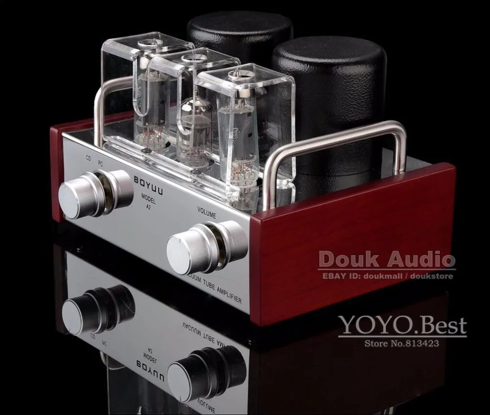 Вакуумный трубный усилитель Douk Audio Mini 6P14 и EL84 HiFi одинарный встроенный