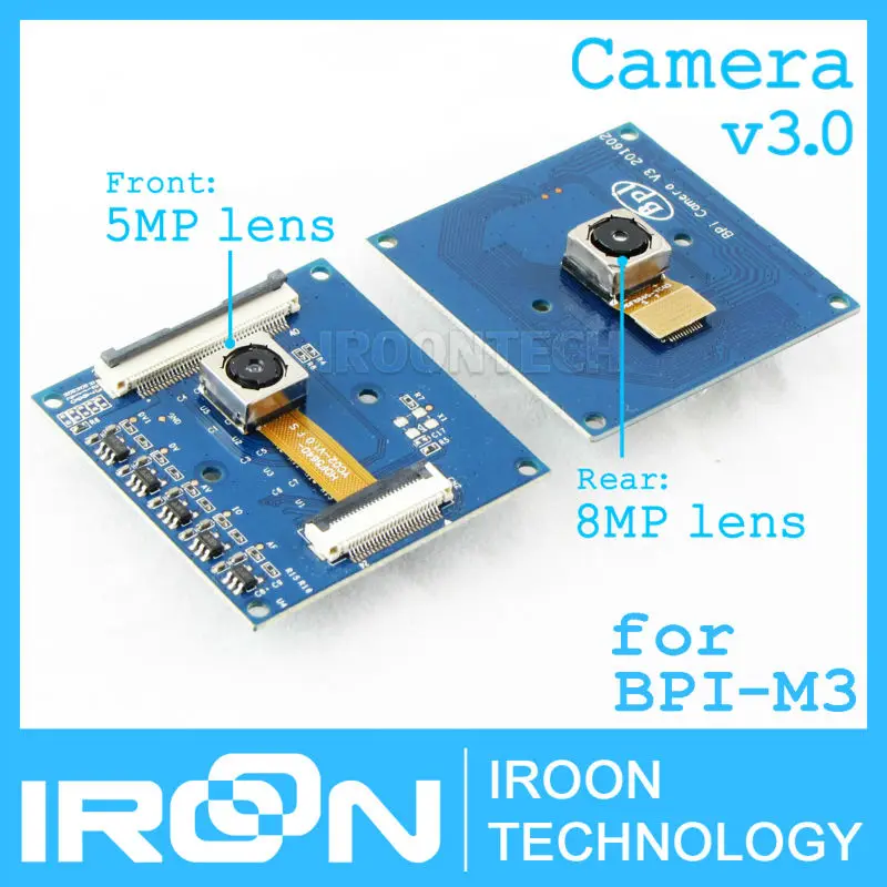 V3.0: BPI M3 camera with 8MP+5MP lens. Banana Pi BPI M3