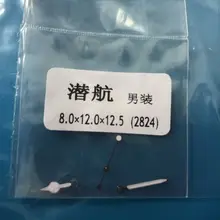 Запчасти для часов, зеленые светящиеся стрелки для часов Калибр ETA 2836/2824 золото/серебро Цвет выбран для ремонта часов