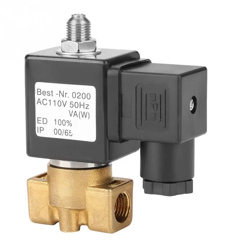 G1/4" 3 Way Direct Acting Normally Closed Solenoid Valve Electric