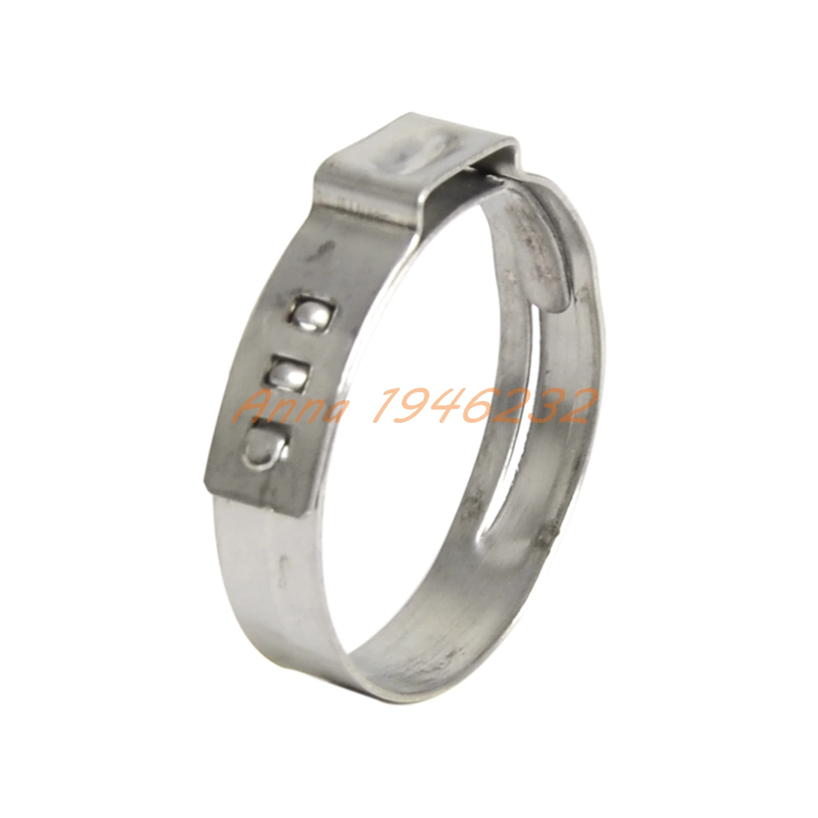 Stainless Steel Pipe Hose Clamp Cinch Ring Crimp Pinch Fitting For 1