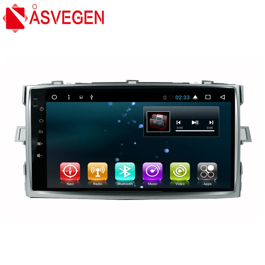 Asvegen 8 inch Car Radio For Toyota Verso E'Z Quad core Android 6.0 Car
