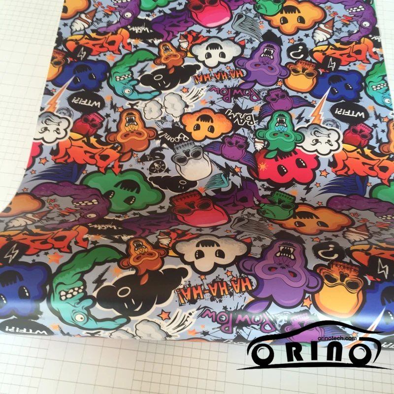 Skull Stickerbomb Wrap Vinyl-2