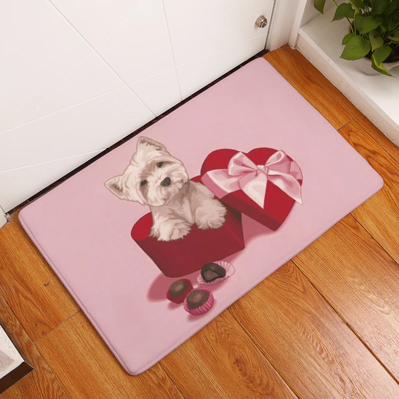 Мультяшный стиль чашки кошек печать ковры противоскользящие напольные коврики домашние коврики животные передняя дверь коврики