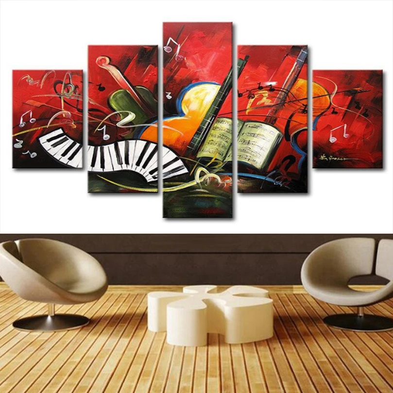 5pcs/sets Music dream diy Diamond embroidery sets painting Crafts 3d Diy diamond mosaic square full DW976 | Дом и сад