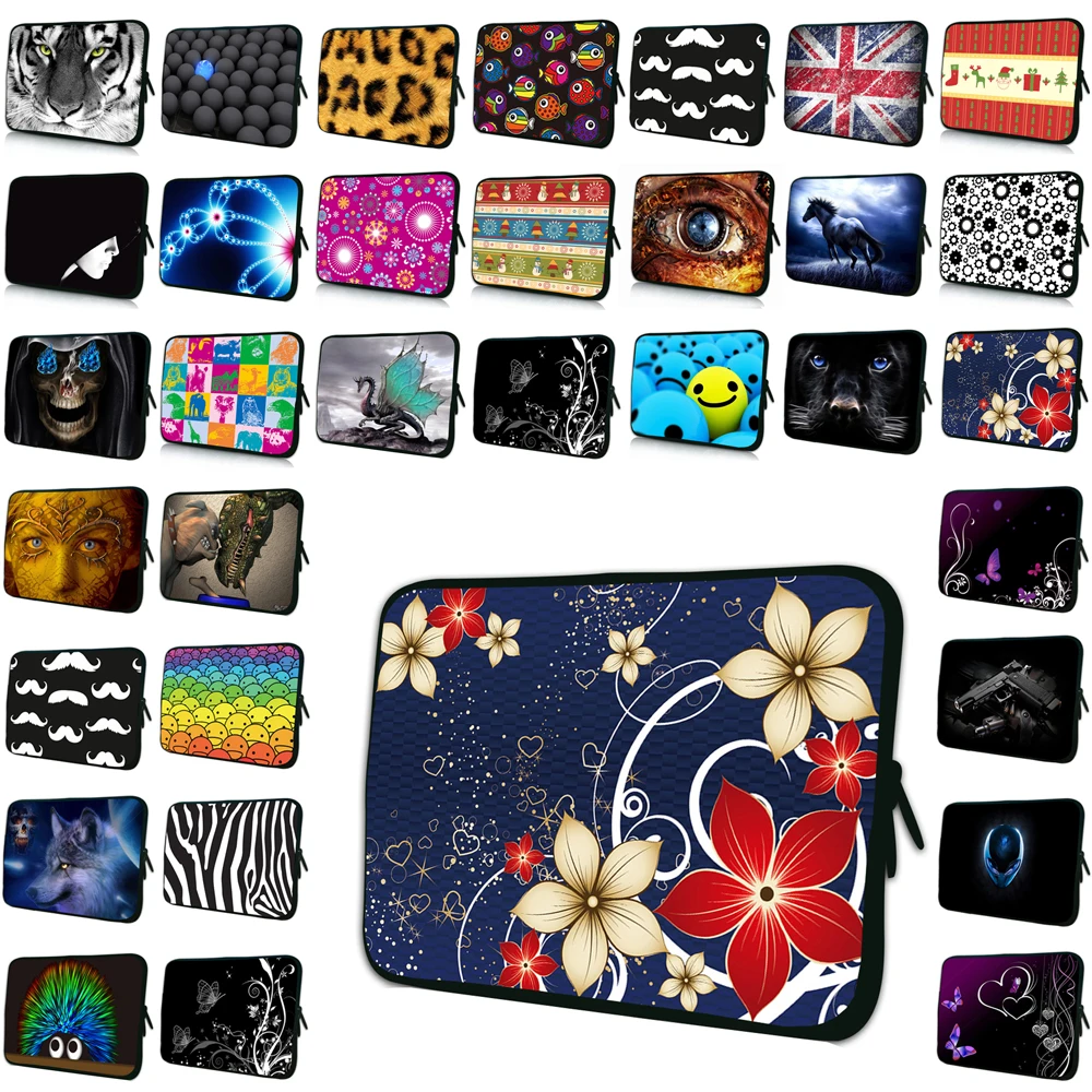 

waterproof notebook 7 10 12 13 14 15 17 sleeve neoprene bags cover cases soft pouch fashion bolsas for hp pavilion dell inspiron