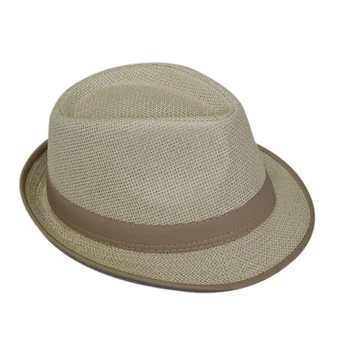 

hand-woven straw summer fashion hat hand knitting Beach cap new brand fedoras man women 4color 56-58cm 1pcs