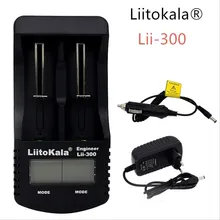 Умное устройство для зарядки никель-металлогидридных аккумуляторов от компании Liitokala lii300 ЖК-дисплей 3,7 V/1,2 V зарядное устройство для никель-кадмиевых или никель-металл-AAA 18650/26650/16340/14500/10440/18500 Батарея Зарядное устройство с ЖК-дисплеем 5V 1A