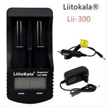 Liitokala lii300 LCD 3.7V/1.2V AA/AAA 18650/26650/16340/14500/10440/18500 Battery Charger with screen 5V 1A