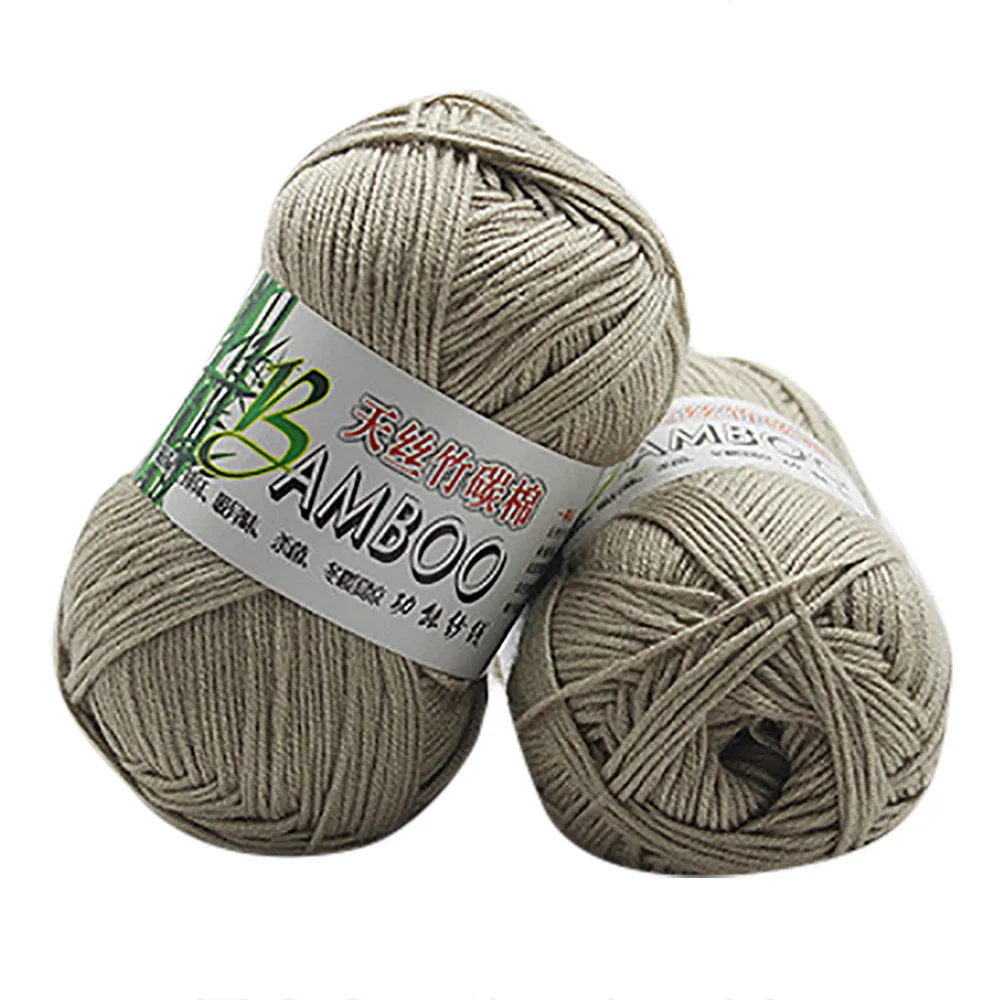 50g Bamboo Cotton Yarn New Fashion Warm Soft Natural Knitting Crochet