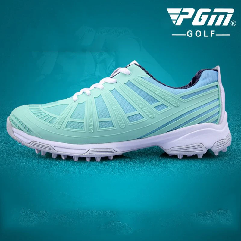 

Pgm Womens Skidproof Nail Golf Shoes 3D Print Waterproof Training Sneakers Woman Breathable Lace Up Shoes AA51030