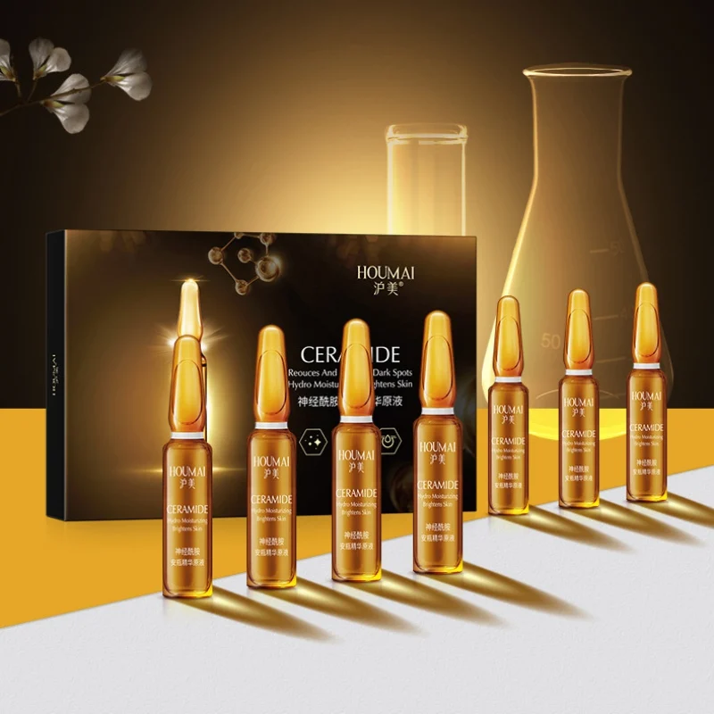 

Ceramide Ampoules Essence Hydrating Shrink Pores Anti-Aging Anti-Wrinkle Whitening Moisturizing Beauty 7 / box R1