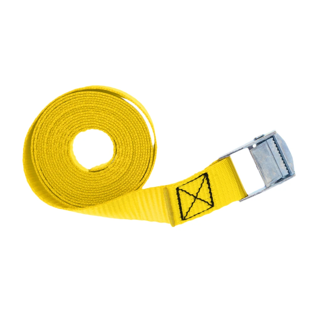 Heavy Duty Metal Cam-locking Buckle Tie Down Straps Strong Polyester Lashing Belt for Roof Racks Trailers Cam Buckle Strap