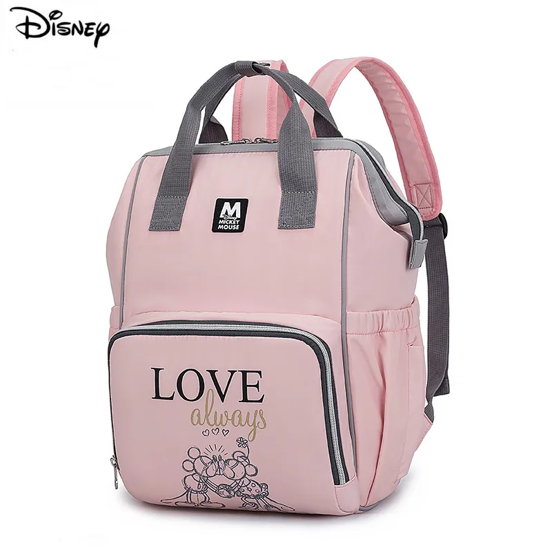 

Disney Fashion Mummy Maternity Diaper Bags Backpack Large Capacity Bottle Feeding Storage Waterproof Bag Travel For Baby Care