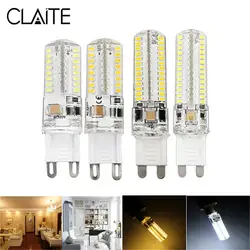 CLAITE 3 Вт 5 Вт SMD3014 G9 светодио дный лампочка Белый теплый белый 64 светодио дный 104 светодио дный s кукурузы лампы люстра AC220V AC110V для дома