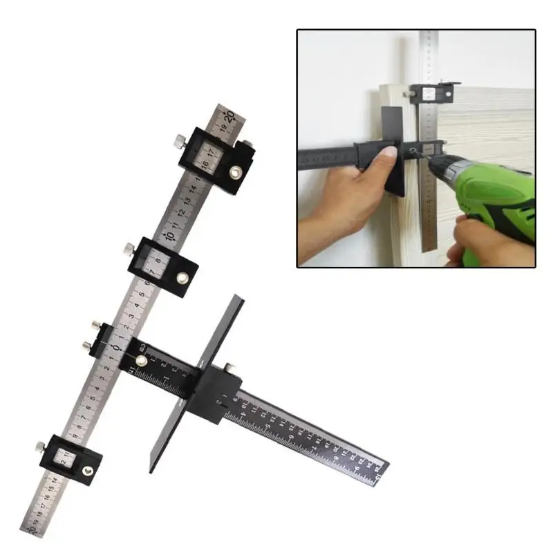 

Adjustable Detachable Hole Punch Locator Jig Tool Drill Guide Sleeve Multi-functional Furniture Woodworking Hole Locator Drill G