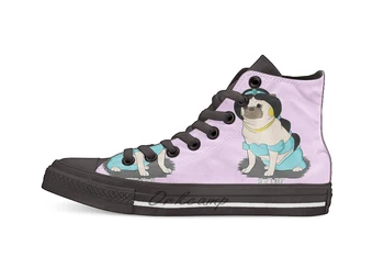 

Pugmine! Casual High Top Canvas shoes sneakers Light Walking Shoes