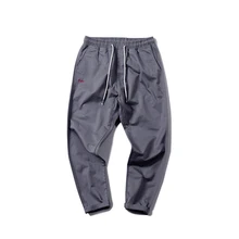 Мужские Модные Повседневные Дышащие Спортивные штаны Молодежные Брюки Новые Классические Японские стильные оригинальные хлопковые льняные брюки платье