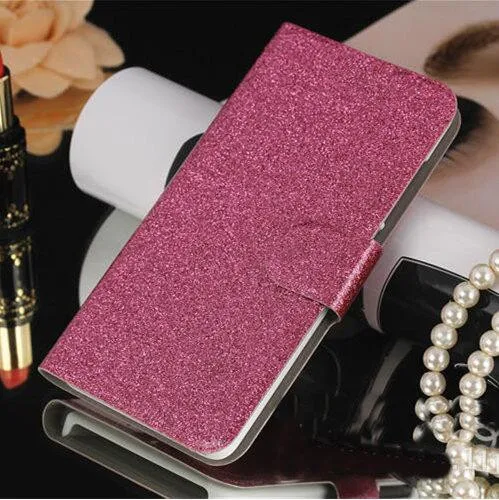 Для lenovo A5 роскошный флип-чехол для телефона из искусственной кожи для lenovo K320T оболочки блестящая Бриллиантовая задняя крышка для lenovo K320T Капа - Цвет: Rose red