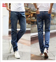 Free Shipping ! New Jeans Men Fashion Brand 2015 designer jeans classic denim Jeans straight leg blue Men’s Trousers EW356
