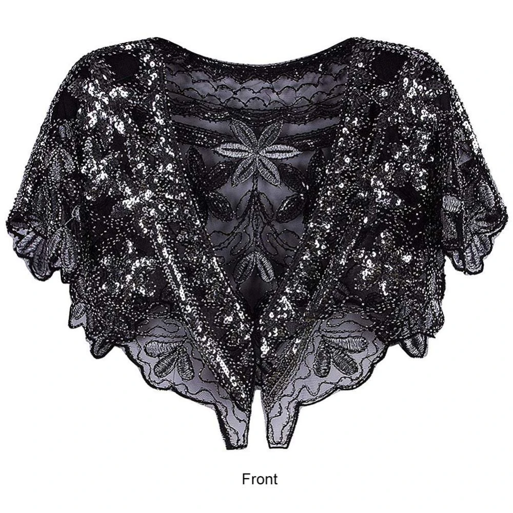 Women's 1920s Shawl Beaded Evening 