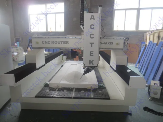 $ Jinan AccTek real 4 axis cnc router,4 axis cnc router engraver machine,4d cnc router