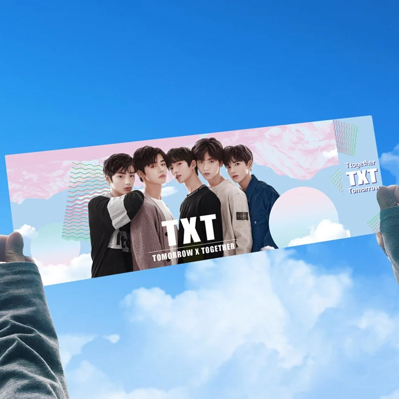 1 шт. K-pop TXT завтра X вместе концертная поддержка ручной баннер ткань повесить плакат для поклонников коллекция подарок