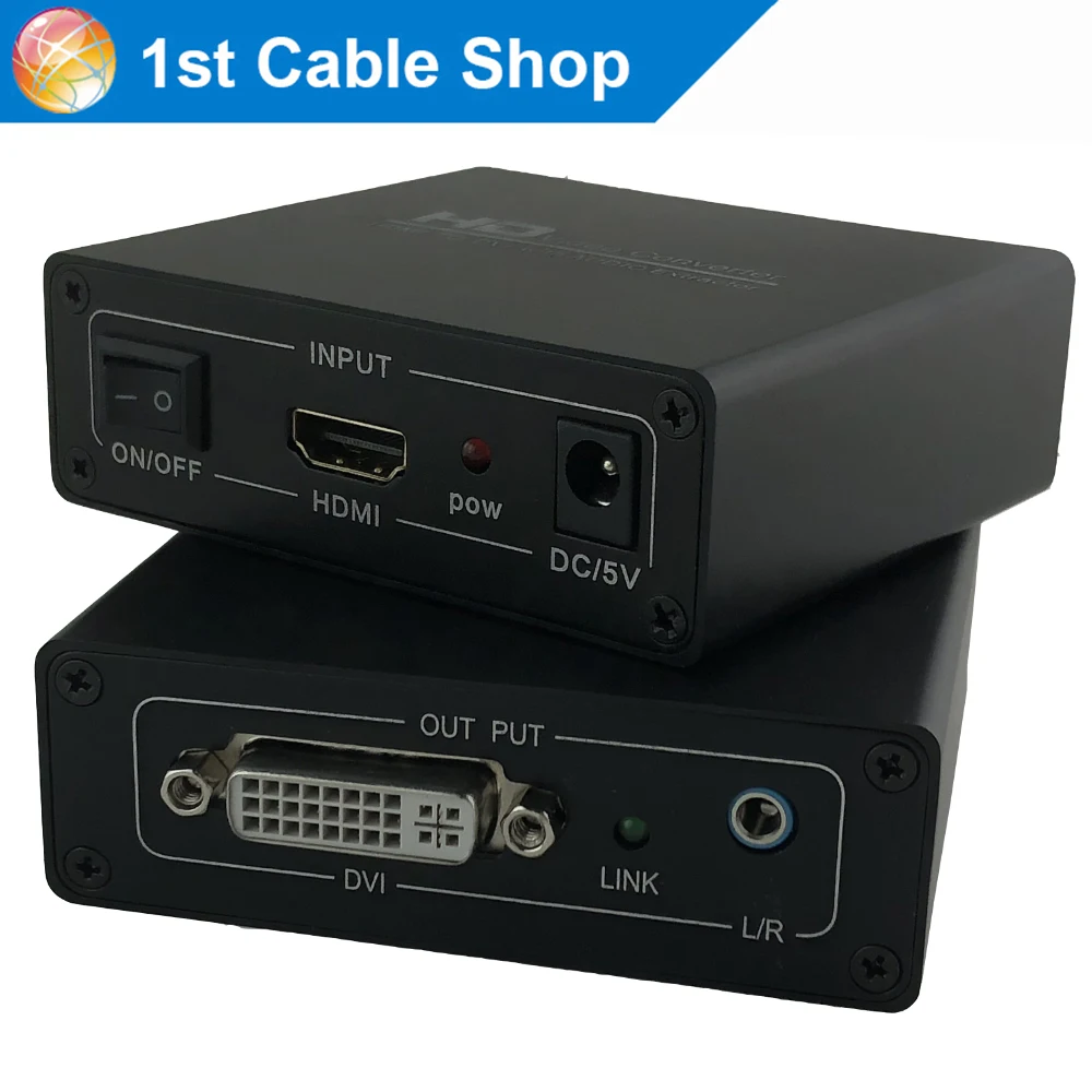 

HDMI to DVI audio converter HDMI to DVI+Aux audio out for PS4 Laptop PC DVI monitor