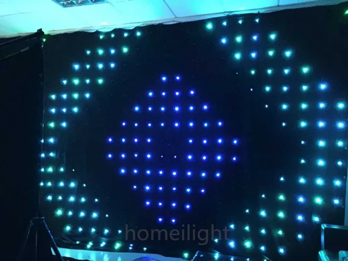 

6*4M RGB video curtain ,led vision curtain for DJ ,stage show ,Matrix pattern