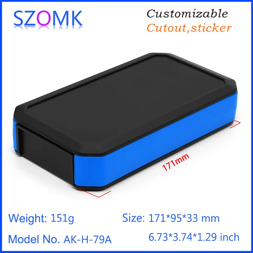 szomk handheld plastic box for electronics instrument housing with battery holder plastic enclosure for pcb design junction box device project box (1)