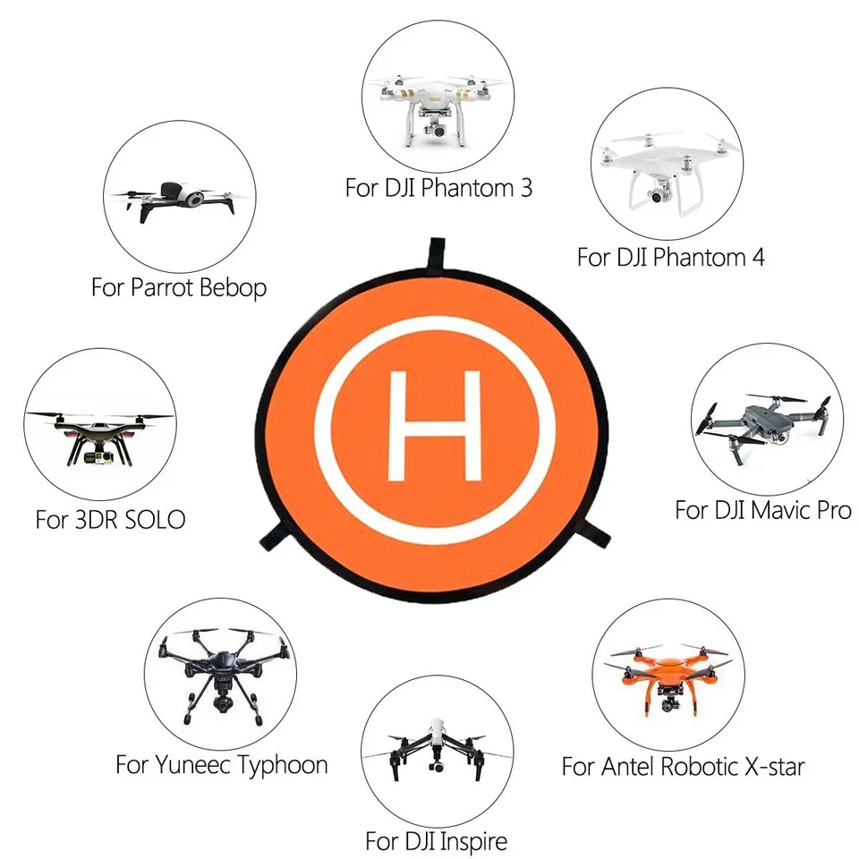 DJI Mavic 2 55 см посадочная площадка универсальный портативный быстроскладной Дрон посадочный коврик для DJI Mavic 2 Pro/Zoom Air Spark Mavic Mini