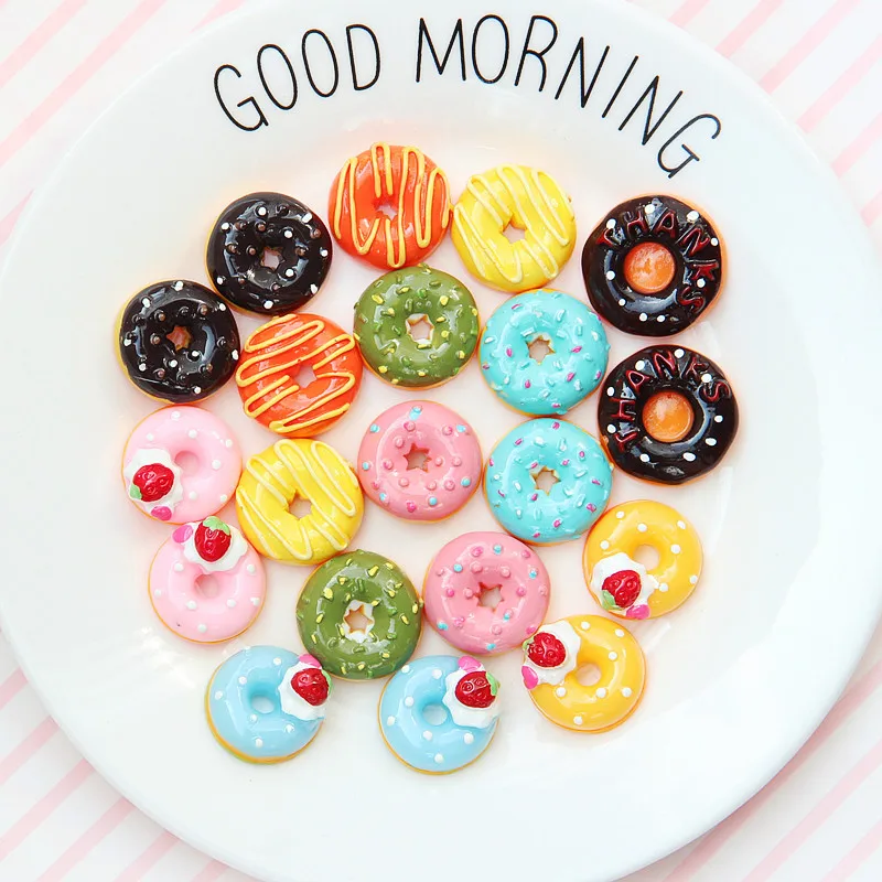 Home Craft Dollhouse Accessories Miniature Mini Candy Donut Doll Food Play Decor Kitchen Toys 1:24 10pcs kitchen toys,pretend kitchen toys,pretend food toys