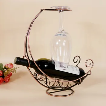 

New Creative Iron Wine Rack Pirate Boat Hang Cup Shelf Wine Cabinet Decorations European Home Creative Decoration Wholesale