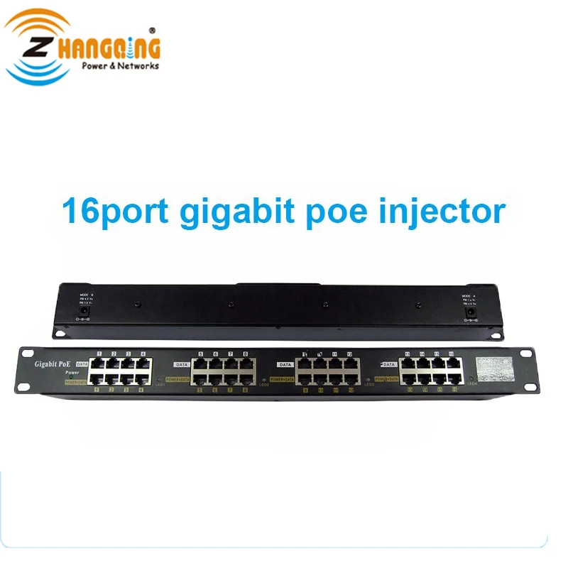 Networking Accessories Gigabit PoE Patch Panel Injector 16
