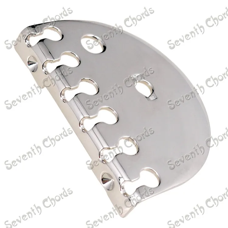 

A Set Nickel 6 String Saddle Bridge for Electric Guitar - BG-6009