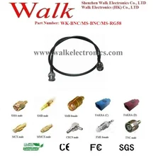 Антенный кабель/ВЧ-кабель/кабель антенны: BNC Переходник штекер прямо к BNC штекер прямо с rg58 кабелем