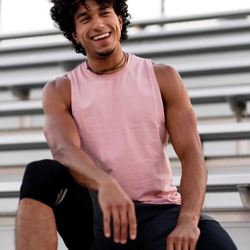 Men Bodybuilding Tank Tops Gyms Fitness Workout Sleeveless Shirts Casual Fashion Cotton Print Vest Male Brand Clothing