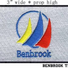 " широкий Benbrook, Texas США флаг вышивка нашивка для куртки с эмблемой школы или колледжа на заказ/Лига чемпионов патч/половина круга