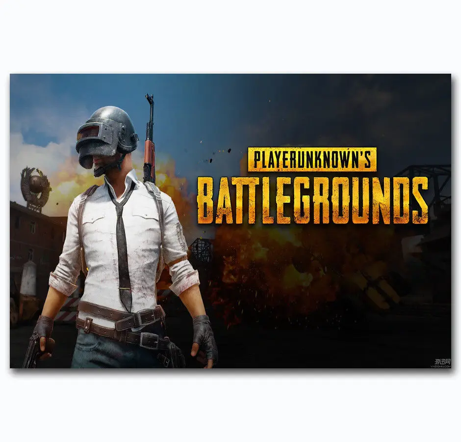 Hot New Fashion Game Playerunknown's-Silk Art Poster Wall Sticker Decoration Gift | Дом и сад