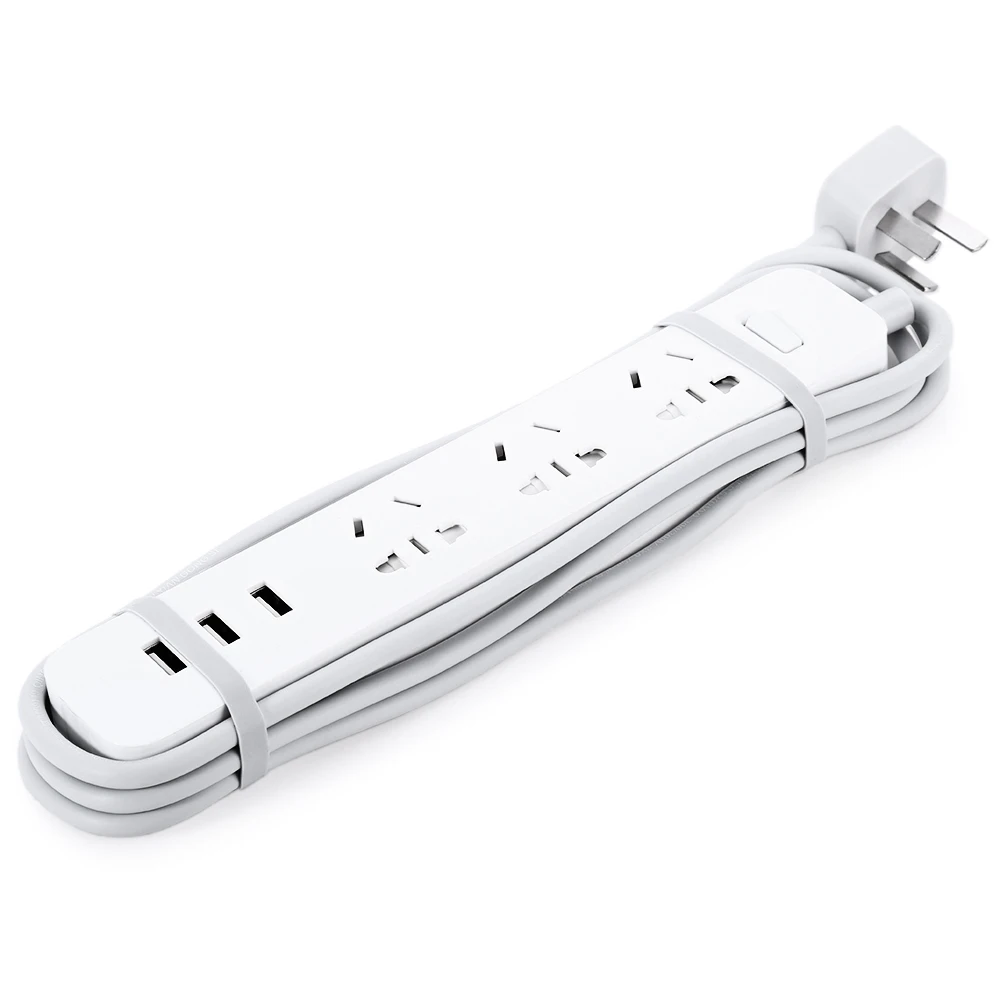 Xiaomi 3 Smart Adaptation В 250 10A power Strip с стандартными розетками порта usb Socket Plug для телефона