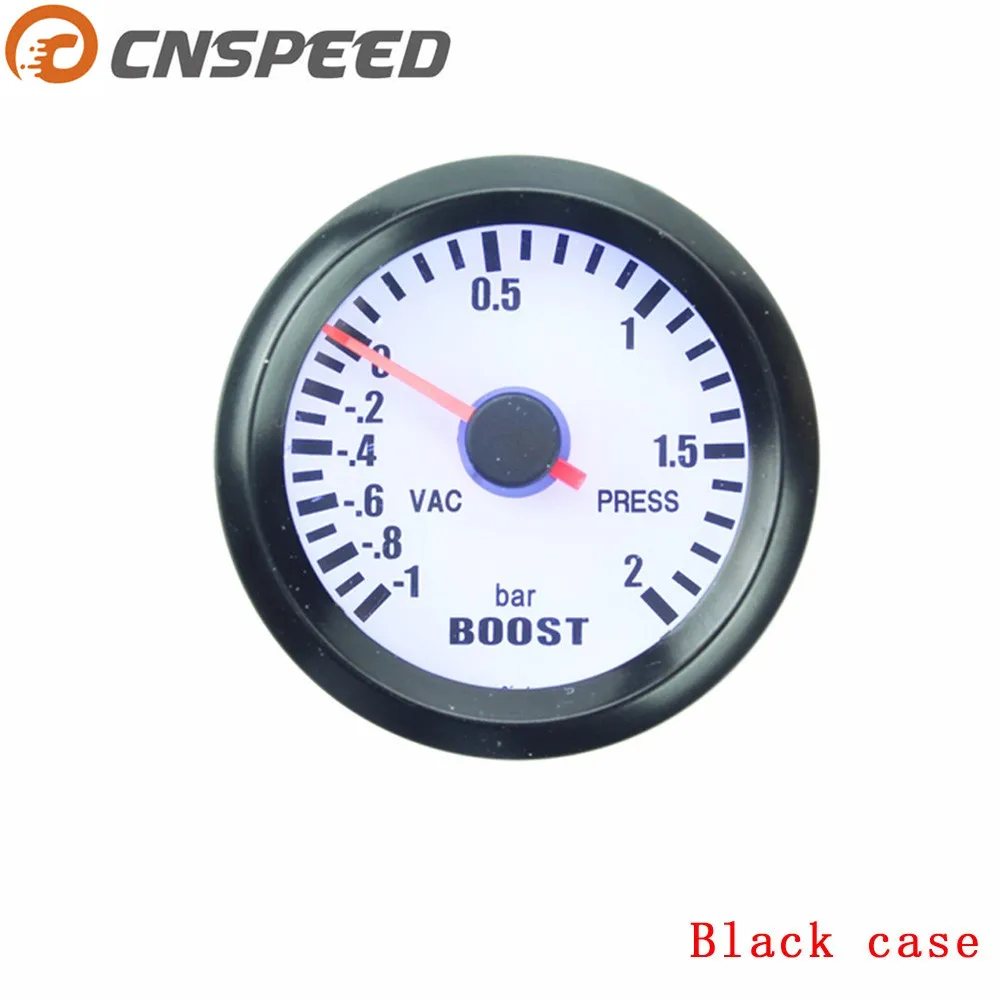 Free shipping CNSPEED 2 inch 52mm Turbo Boost Gauge 12 Bar turbo Boost