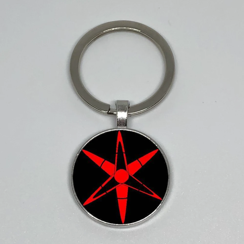 

Fashion Anime Ninja Keychain Charm Round Eyes Red Classic Key Chain Jewelry Holiday Gifts