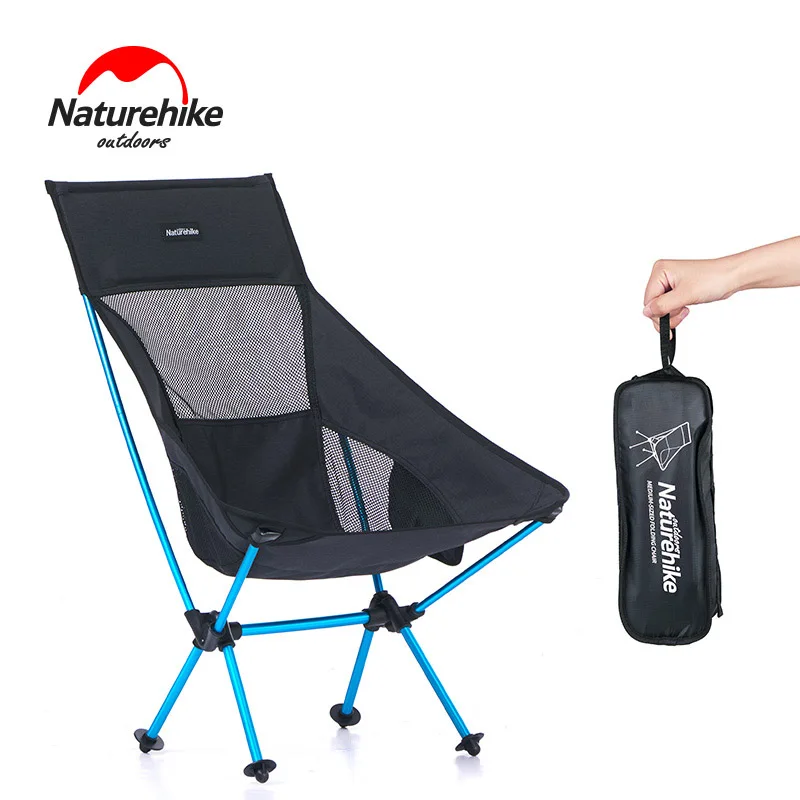  Naturehike NH17Y010-Z Outdoor Folding High back Chair Picnic fishing Chair Fold Up Beach Chair port