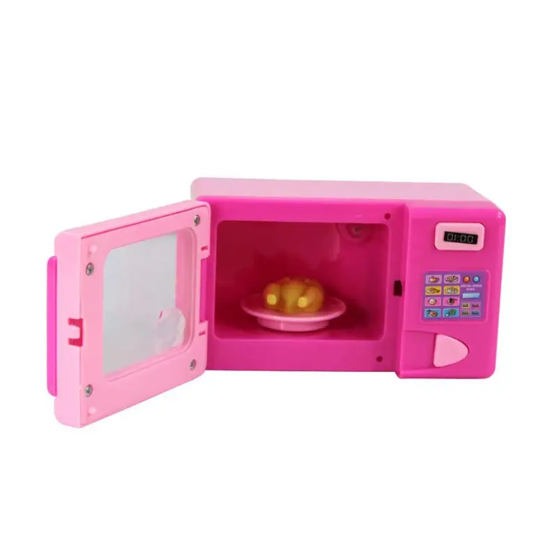 Детский для ребенка для мальчика для девочек мини кухня электроприбор игрушечная микроволновая печь комплект раннее образование манекен