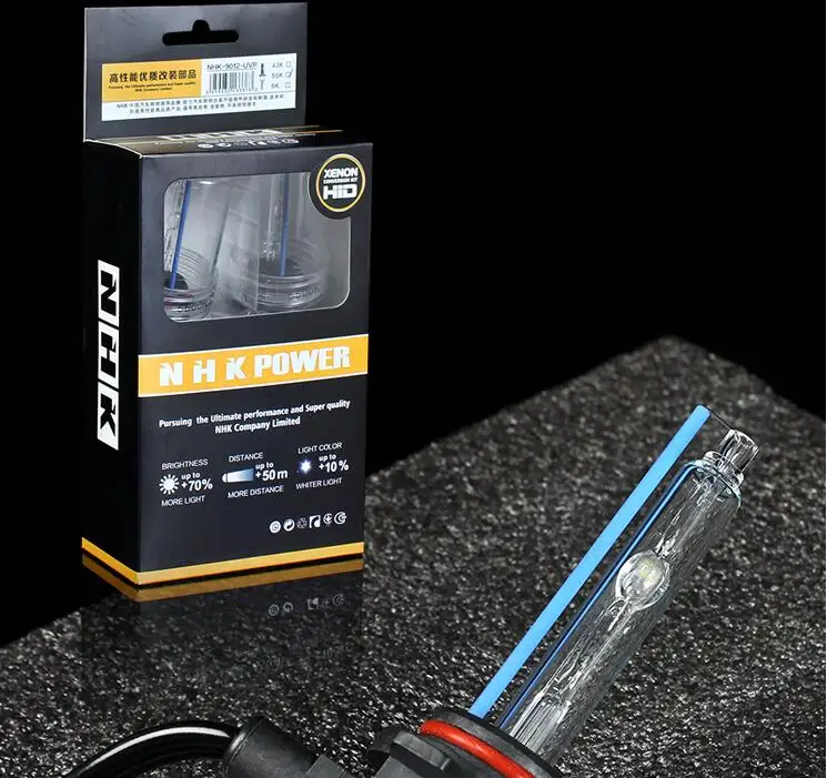 

2pcs AC 35W h1 hid Xenon kit bulb lamp 6000k 4300k for NHK car headlight fast start xenon light yellow power car styling