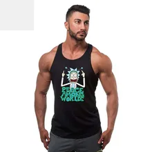 Rick and Morty Anime Tank Top 3D Print Summer Casual Sleeveless Shirts Mens Jersery Street Workout Mens Tank Tops Hip Hop Brand